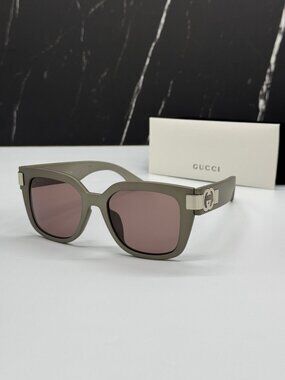 NEW GUCCI GG1690SK 003 GRAY WOMEN SUNGLASSES